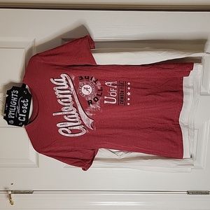 Creative Apparel Alabama Crimson Tide T-Shirt XL Long Sleeve Red White Black